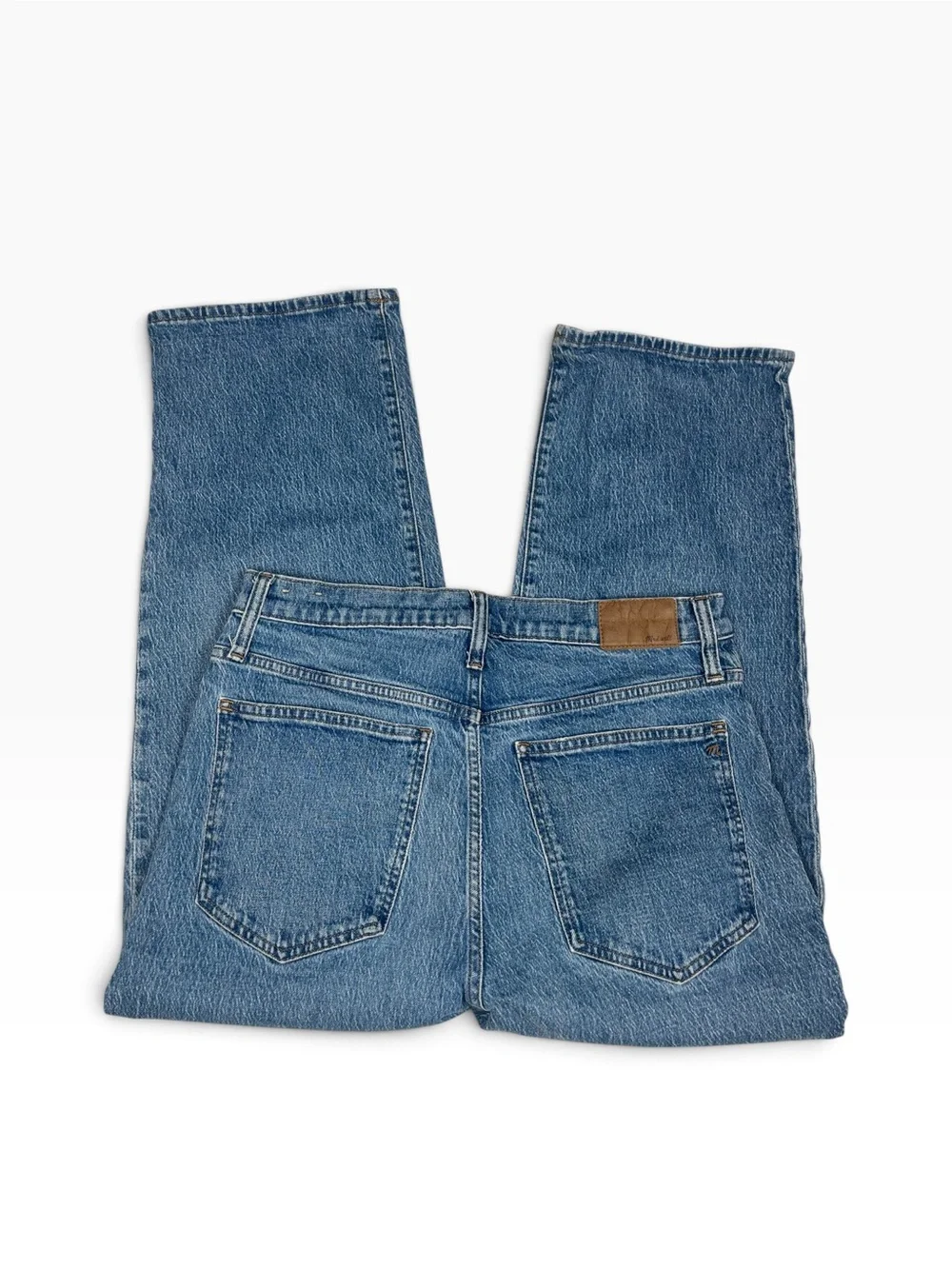 Madewell Blue High-Rise Wide-Leg Jeans